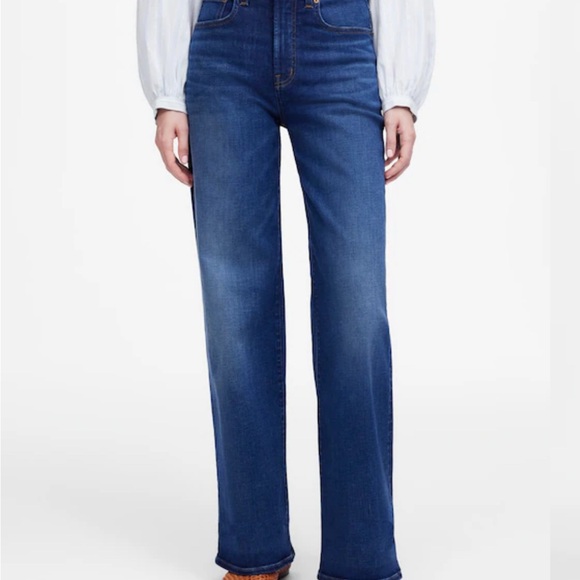 Madewell Denim - Madewell Petite Perfect Vintage Wide-Leg Jeans, Pipestone wash, 27P, NWT